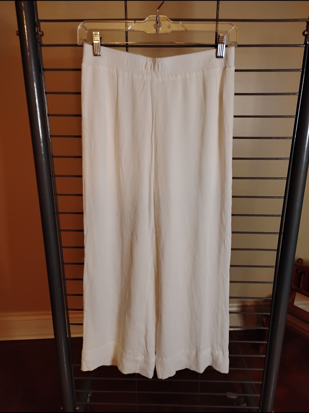 For The Republic Cream Elastic Waist Pull-On‎ Pants